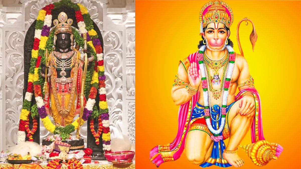 राम मंदिर में चमत्कारी घटना मंगलवार के दिन हनुमान जी ने किया रामलला का दर्शन