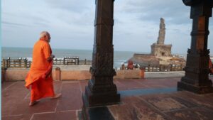 PM Modi Meditation In Vivekanand Rock Memorial